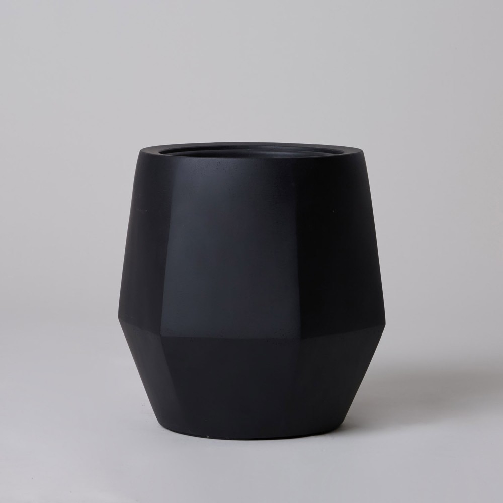 Кашпо Многогранник Антрацит d23 Кашпо Многогранник Антрацит d23